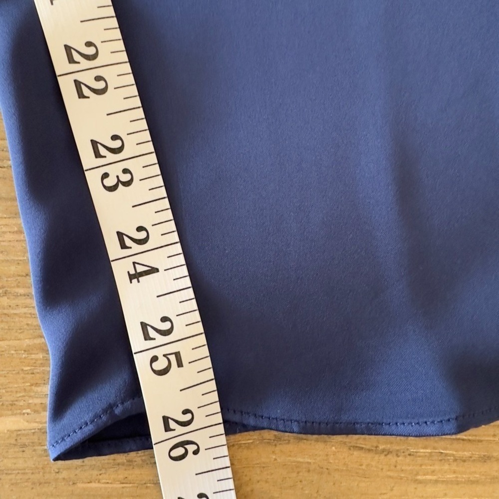 Ramy Brook Satin Elevated Utility Cargo Pants-Navy-Paperbag Waist-Sz M-RRP $295 - Picture 12 of 16